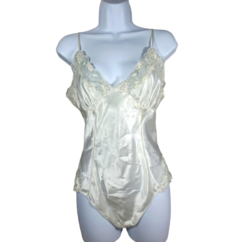 Victoria's Secret Vintage Satin and Lace Bodysuit